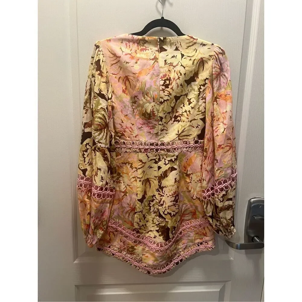 Significant Other Nicole Mini Dress in Jungle Mix Wedding Guest Sz 4 NWT$392 - Picture 6 of 9